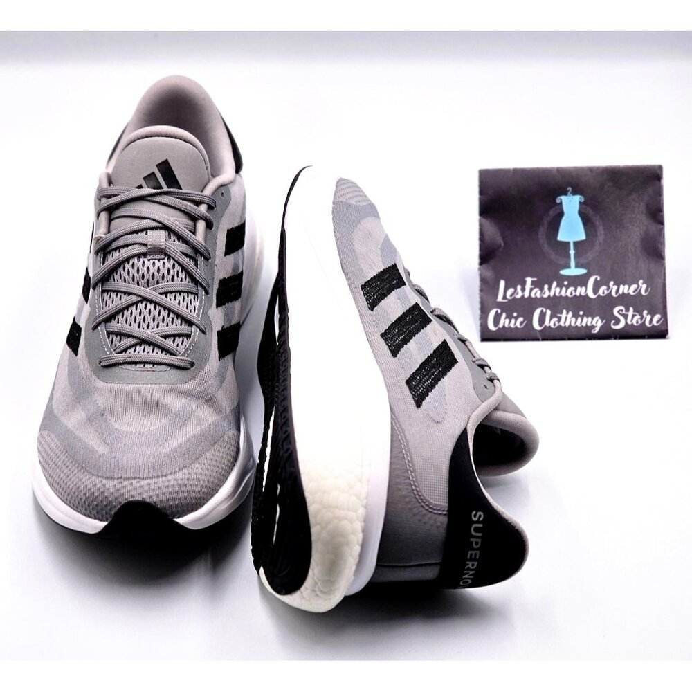 NWOB Adidas Men's Gray/Black Supernova Running Athletic Sneakers Size 11 2159 - Picture 11 of 16